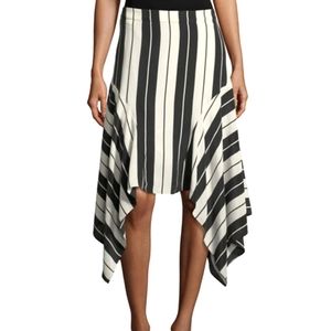 Joie Striped Silk Skirt Sz 2